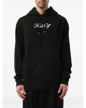 Mastermind Japan Skull-Print Drawstring Hoodie - Black