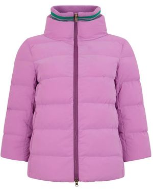 Herno High-Neck Puffer Jacket - Purple