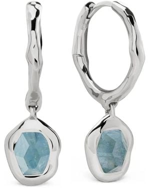 Monica Vinader Boucles D'Oreilles Odyssey Serties De Pierres - Bleu
