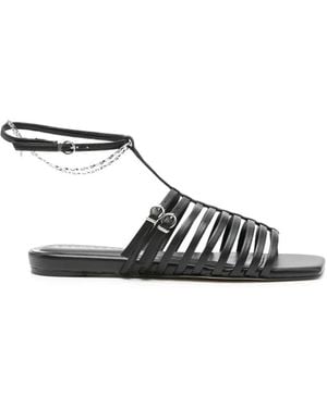 Apepazza Dhalia Chain-Strap Sandals - White