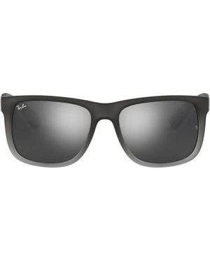 Ray-Ban Justin Classic スクエアフレーム サングラス - グレー