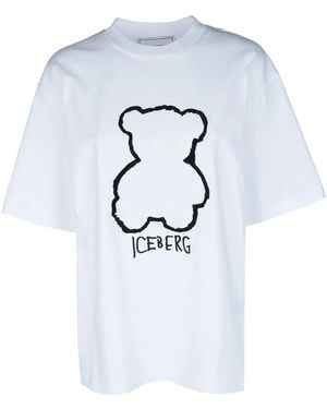 Iceberg Logo-Print T-Shirt - Blue