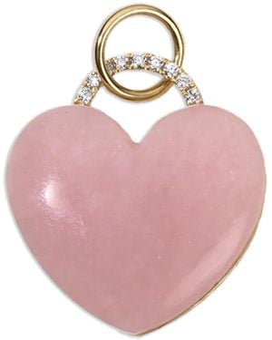 Devon Woodhill Heart-Motif Opal And Diamond Pendant - Brown