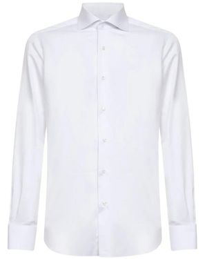 Barba Napoli Chemise À Col Pointu - White