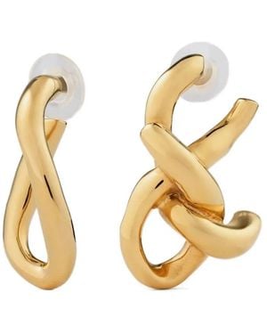 Givenchy Asymmetrische Oorbellen Met Schakels - Metallic