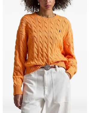 Polo Ralph Lauren Cable-Knit Jumper - Orange