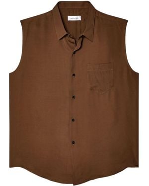 Ernest W. Baker Buttoned-Up Sleeveless Shirt - Brown