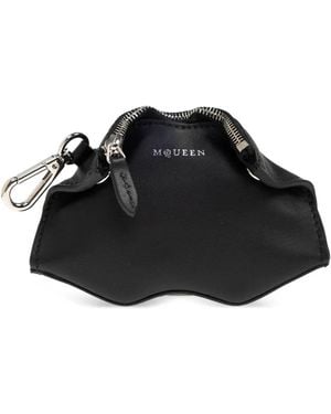 McQueen Zip-Fastening Keyring - Black