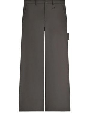 Courreges Broek Met Riemlussen - Grijs