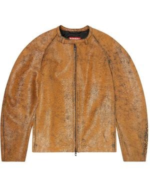 DIESEL Chaqueta L-Nuri con cremallera - Marrón