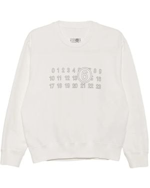 MM6 by Maison Martin Margiela ロゴ スウェットシャツ - ホワイト