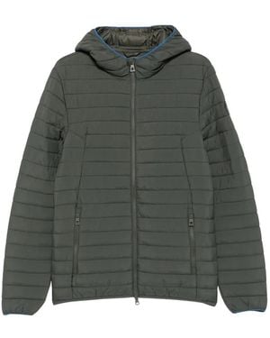 Piquadro Aero Logo-Patch Zip-Up Jacket - Green