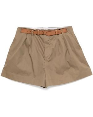Dice Kayek Shorts Met Ceintuur - Naturel