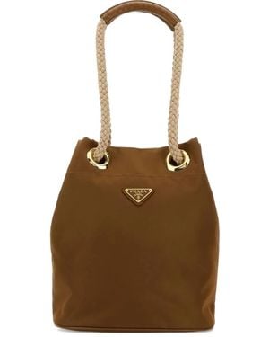 Prada Bolso bombonera Re-Nylon Mariner - Marrón