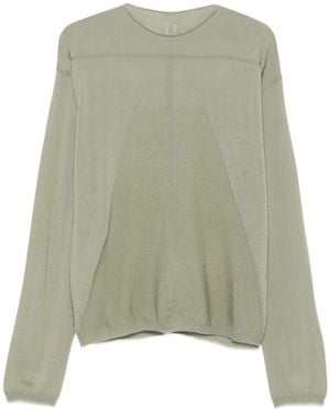 Rick Owens Paneled Wool Sweater - Green