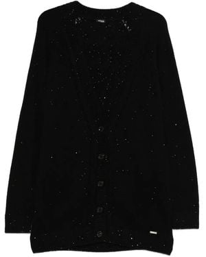 Kiton Embellished-Detail Buttoned Cardigan - Black