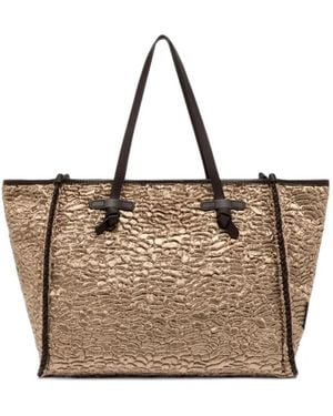 Gianni Chiarini Marcella Astrakhan-Effect Shoulder Bag - Natural