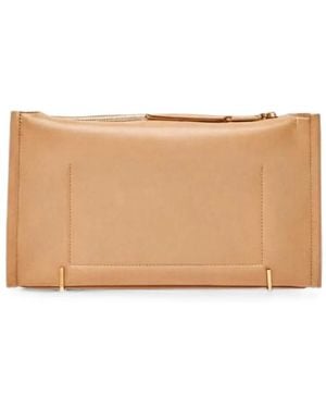 Elisabetta Franchi Bolso Shopper Con Logo Grabado - Neutro