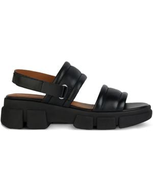 Geox Lisbona Padded Platform Sandals - Black