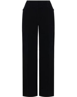 Tom Ford Velvet Bootcut Tailored Pants - Black