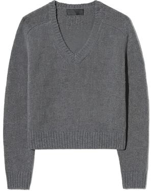 Nili Lotan Vicki V-Neck Jumper - Grey