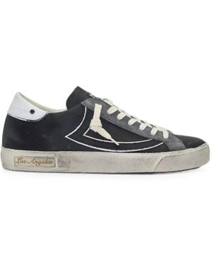 HTC Vipers Distressed-Finish Trainers - White