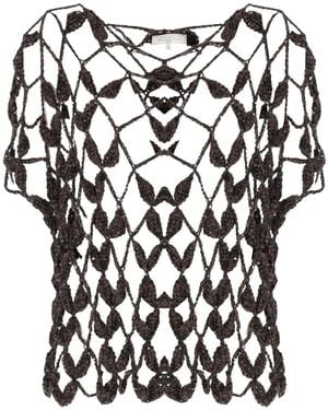 Antonelli Jersey Con Lentejuelas - Negro