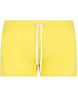 DSquared² Upside Down Midi Swim Boxers - Yellow