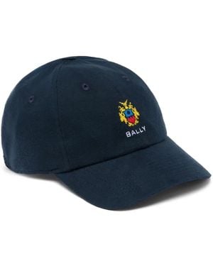 Bally Logo-Embroidery Baseball Hat - Blue