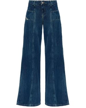 DIESEL Jean D-Akii 09N61 À Poches Avant - Bleu