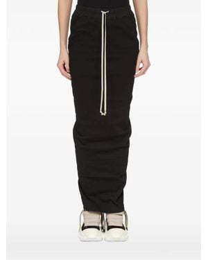 Rick Owens Pull On Pillar Skirt - Black