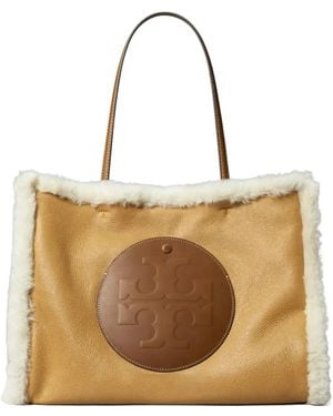 Tory Burch Bolso shopper Ella con logo - Neutro