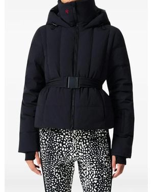 Perfect Moment Classic Waisted Down Ski Jacket - Blue