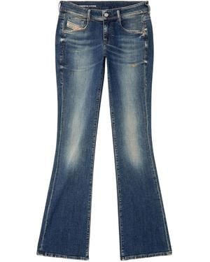 ボトムスその他 Diesel Bootcut jeans D-Ginna blue washed effect DIESEL Bootcut Jeans D-Ginna Washed Effect in Blue | Lyst