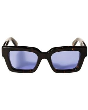 Off-White c/o Virgil Abloh Arrows-Detail Square-Frame Sunglasses - Blue