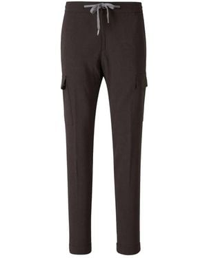 Marco Pescarolo Thor Drawstring-Waist Cargo Trousers - Black