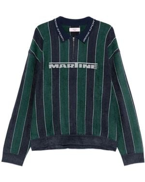 Martine Rose ロゴ ポロシャツ - グリーン