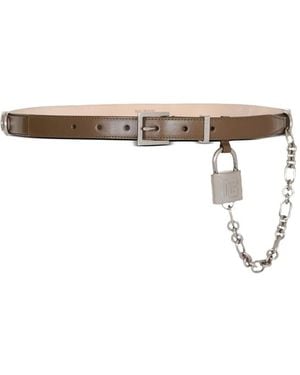 Balmain Cinturón De Piel - Marrón