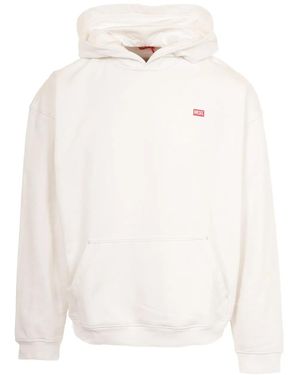 DIESEL Hoodie Mit Grafischem Print - Weiß