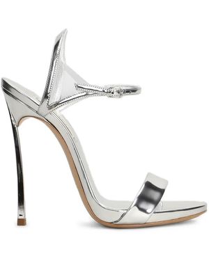 Casadei Blade Leather Sandals - White