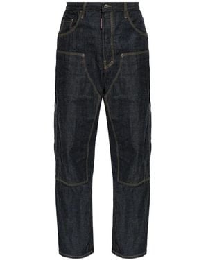 DSquared² Japanese Rinse Baggy Carpenter Jeans - Blue