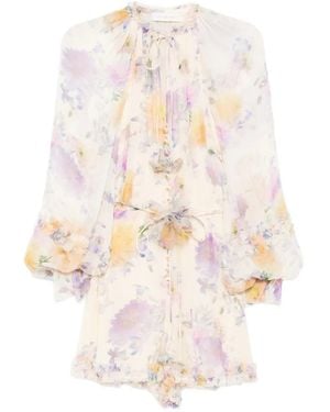Zimmermann Luna Playsuit - Wit