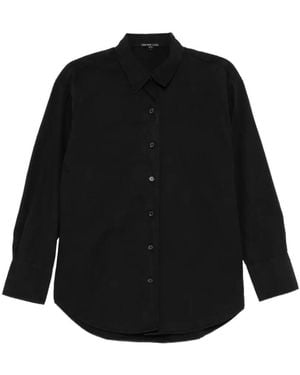 James Perse Textured Cotton Shirt - Black