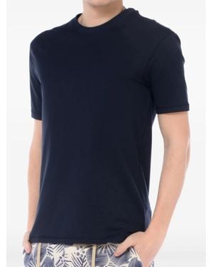 Hōsio T-Shirt Girocollo A Maniche Corte - Blu