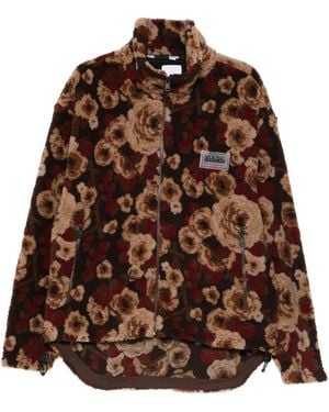 Napapijri Chaqueta Emin con motivo floral - Marrón
