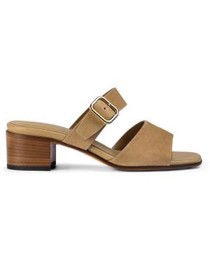Doucal's Suede Double-Strap Sandals - Multicolor