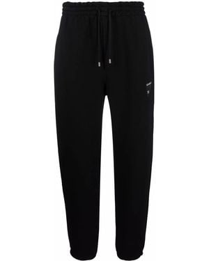 GmbH Logo-Leg Track Trousers - Black