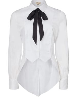 Temperley London Bow-Detailed Shirt - White