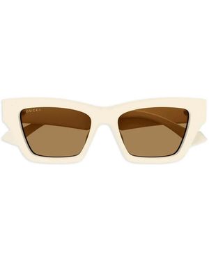 Gucci Square-Frame Sunglasses - Metallic