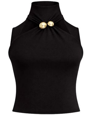 Cult Gaia Katherine Cutout Top - Black